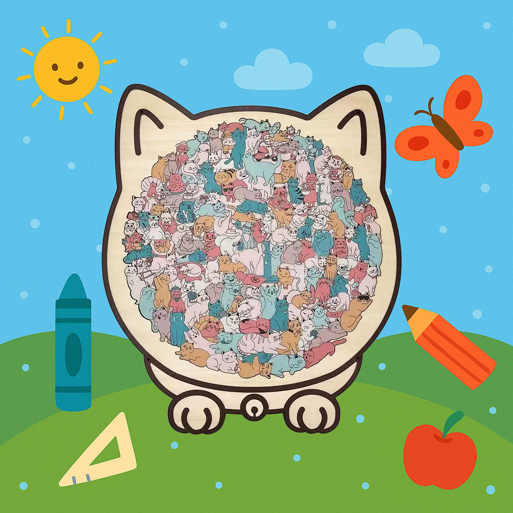 El Puzzle de Gatos que Enloqueció Instagram — 135 Piezas Únicas 🧩
