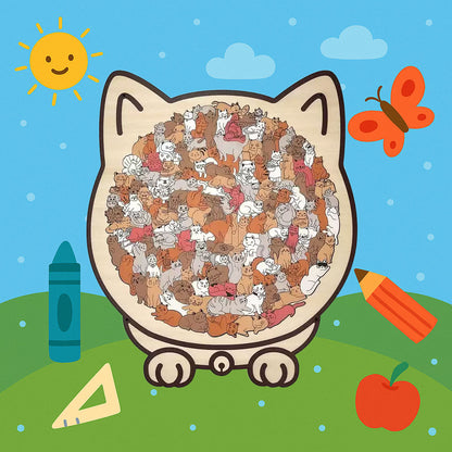 El Puzzle de Gatos que Enloqueció Instagram — 135 Piezas Únicas 🧩